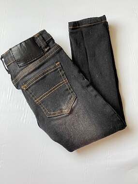 Swiss Cross Girls Size 4T Jean Black Straight Leg Denim